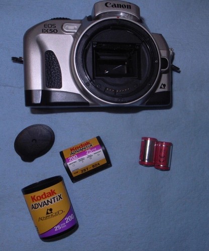 Rare Canon Eos Ix 50 (Japan Ixlite) Aps Film Slr Camera Body + Film & Batteries