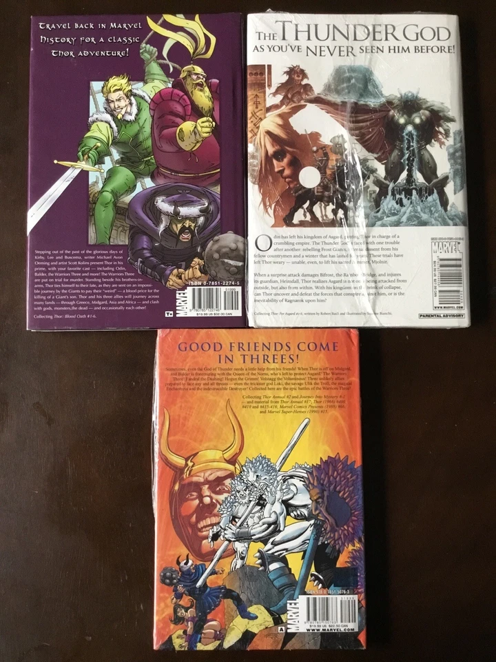 Lote de 9 libros de tapa dura y TPB de Thor, Hércules y Loki Marvel Comics Avengers Foto 2 de 4