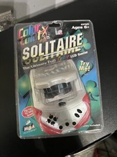 MGA Entertainment Color FX Solitaire LCD Flip Top 1999 Handheld Game NEW image