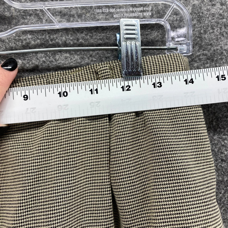 Liz Claiborne Dress Pants Women 8P Petite Gray High Rise Pleated Lined Straight - Image 3 of 4