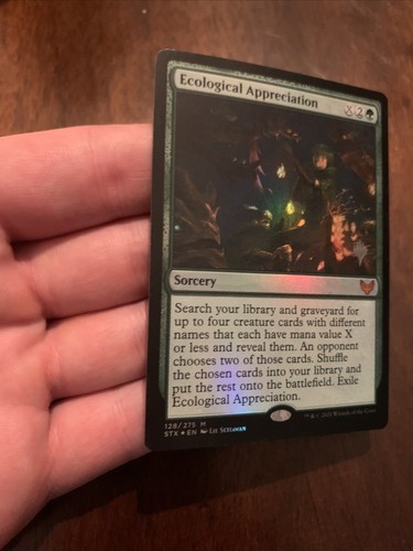 MTG Ecological Appreciation Strixhaven: School of Mages 128/275 Foil Promo - Picture 5 of 6