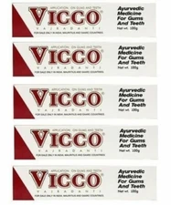 4x 200gm Vicco Vajradanti Ayurvedic Herbal Toothpaste Teeth Care Free Shipping