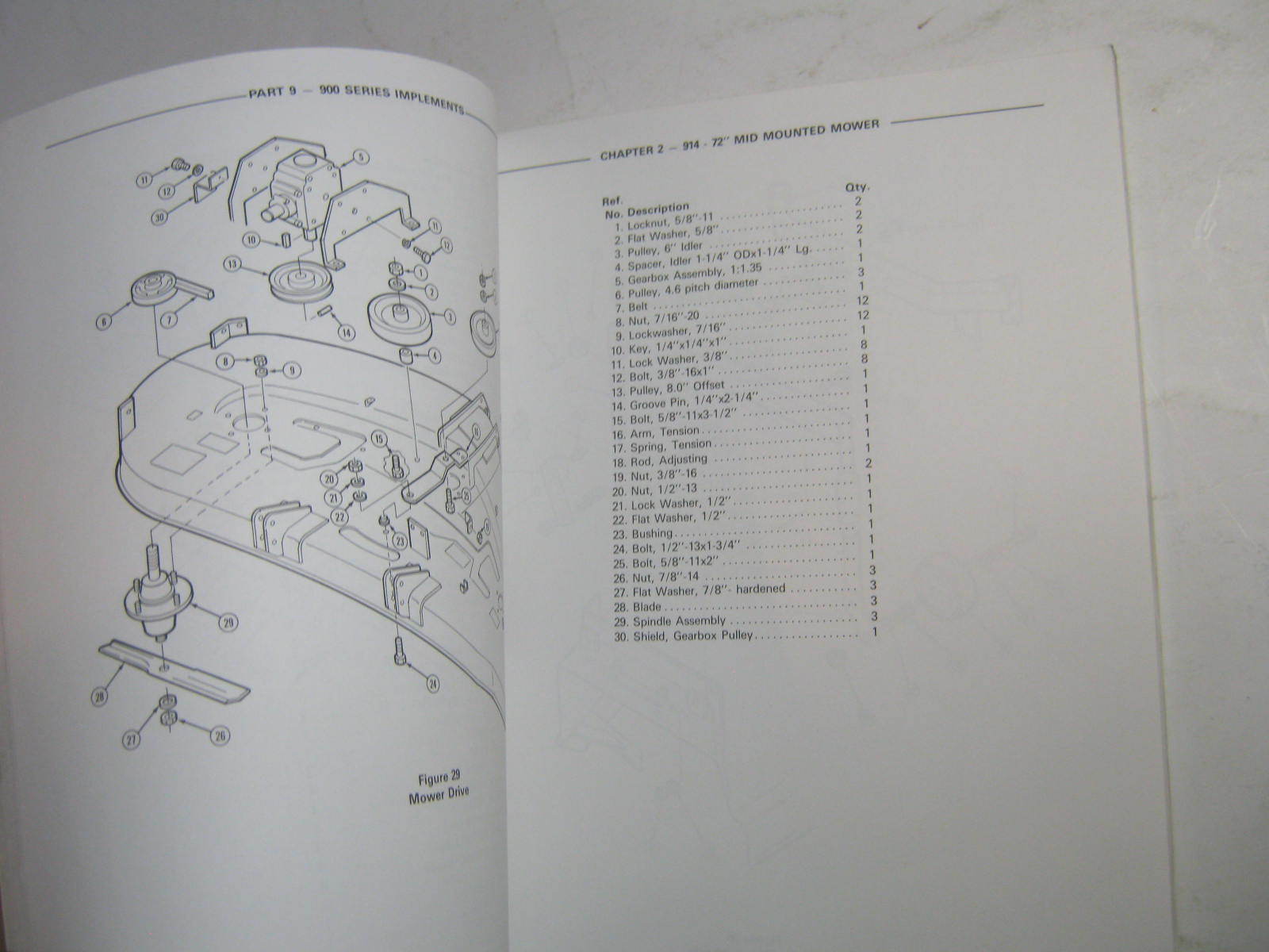FORD 900 IMPLEMENTS SERVICE MANUAL 1993 FACTORY OEM FLAIL MOWER DIGGER ROTARY