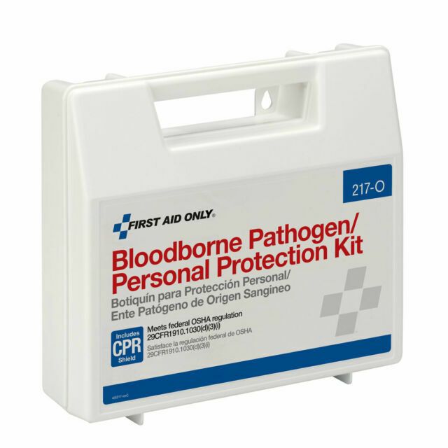 First Aid Only Blood Borne Pathogen/personal Protection Kit With ...
