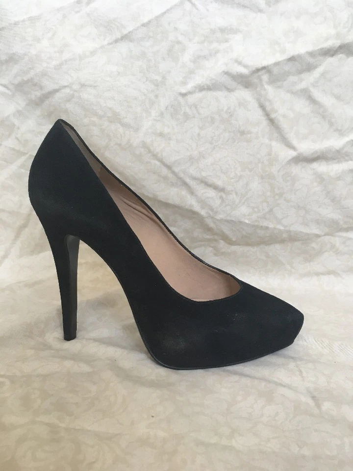 Zapatos para mujer Pour La Victoire Bliss de gamuza negra, talla 10M Foto 2 de 4