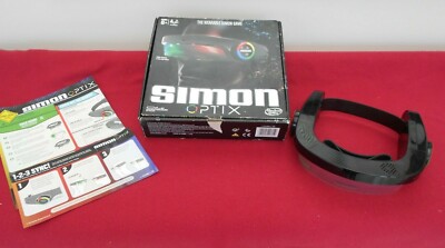 SIMON OPTIX MEMORY GAME ELECTRONIC WEARABLE HEADSET LIGHT SOUND C1959102 HASBRO