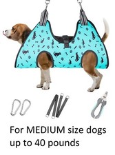 New Ateson Dog Grooming Hammock Pet Harness with Nail Trimmers Kit Medium