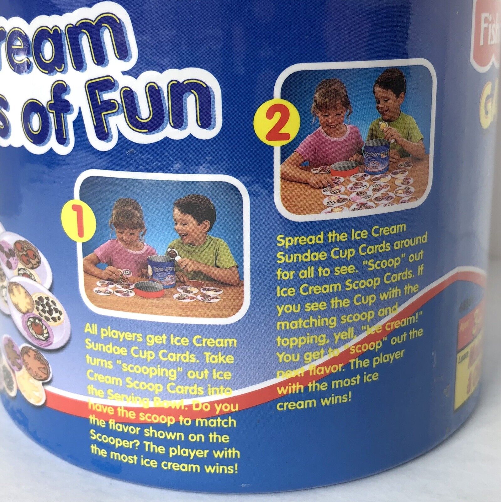 🍨 NEW Fisher-Price Ice Cream Scoops Of Fun Kids Matching Board Game 0422🍦