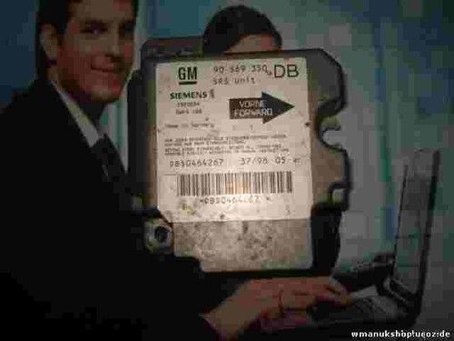 Airbagsensor Airbagsteuergerät Opel Vectra GM 90569350 DB 90 569 350 DB 5WK4188