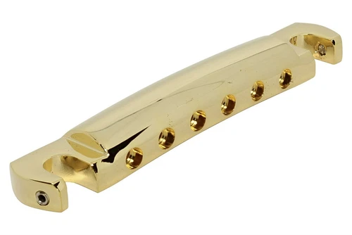 Lightweight Locking Aluminum Tailpiece for Gibson Guitars - Gold