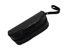 Oakley Zip Around Clamshell Black Leather Wrist Strap Sunglasses Glasses Case