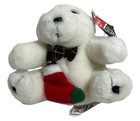 Coca Cola Coke 5” Plush Polar Bear Christmas Ornament Bottle 1995 New Stocking