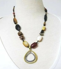 SILPADA Sterling Silver 18" Long Beaded Necklace with Pendant Possibly Retired