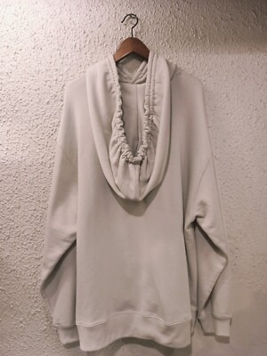 DRIES VAN NOTEN DOUBLE DRAWSTRING OVERSIZED HOODIE in GREY