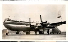 GA272 1953 Original Photo STRATOCRUISER CANOPUS TAKES QUEEN ELIZABETH TO JAMAICA
