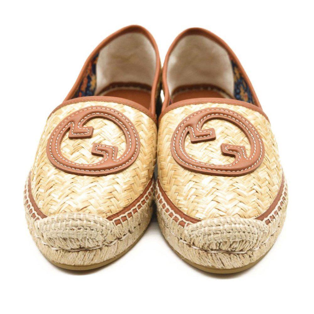 Gucci Adela GG Raffia Espadrilles EU 39 | eBay