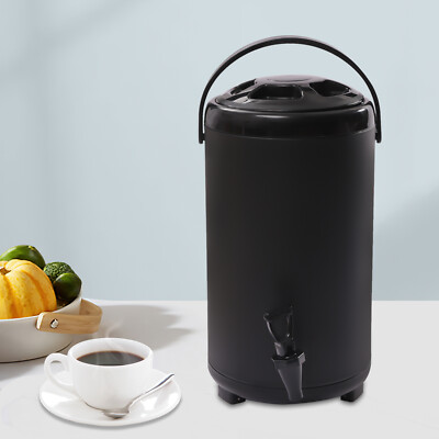 2.3 Gallon Black Insulated Coffee Tea Hot Cold Catering Beverage Drink  Dispenser | eBay
