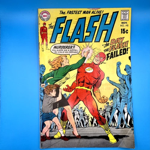 Vintage The Flash No.192 Comic - November 1969 Superman DC