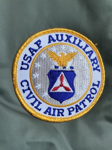 USAF AUXILIARY CIVIL AIR PATROL FLYERS JACKET 62 WISCONSIN VINTAGE Small Medium - Picture 2 of 9
