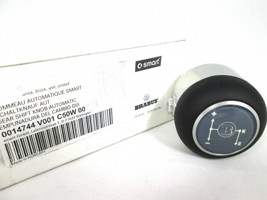 Palanca de cambios original smart BRABUS pomo de cambio aluminio mate Roadster 452 fortwo 450 - Imagen 3 de 4