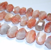 Natural Sun-stone Faceted Nugget Loose Beads 15.5'' Long Size Approx 16x25mm Natural Sun-stone Faceted Nugget Loose Beads 15.5'' Long Size Approx 16x25mm