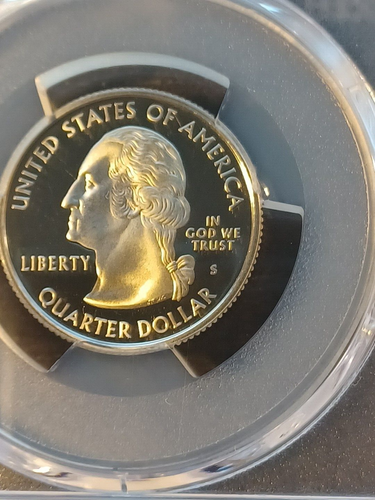 2007s set of pcgs pr69 dcam 1c,5c,10c, 5 state 25c, 50c,$1 coins w/ case - Picture 19 of 24