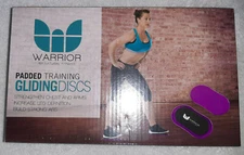 Warrior Padded Training Gliding Discs by Natural Fitness ~ Purple ~ NIB