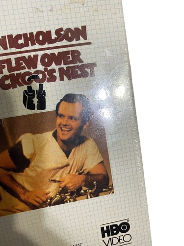 One Flew Over the Cuckoo's Nest Sealed VHS HBO Video Watermark RARE 1975 - Picture 3 of 7