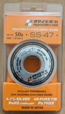 OFFICIAL OYAIDE Audio Grade Solder SS-47 / 1.0mm (50g) / AIRMAIL with Tracking