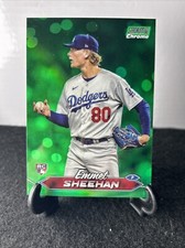 Emmet Sheehan 2024 Topps Stadium Club Chrome Base Green Refractor #126 RC
