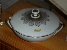 Suppenterrine  Rheinpfalz  Porzellan Goldverziert NEU