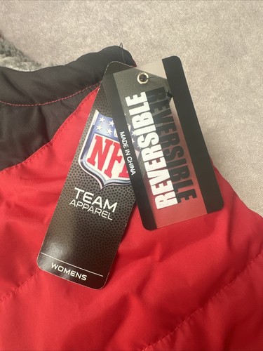 Atlanta Falcons Reversible Puffer Vest Women’s Size Small NWT - Picture 3 of 16