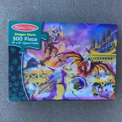 Melissa & Doug 500 Piece Jigsaw Puzzle, Dragon Storm - Image 1 of 4