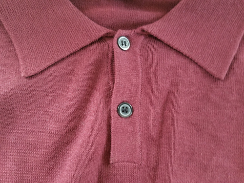 Slates By Dockers Brand Men's Burgandy Shirt Long Sleeve Size L Silk/Cotton NWT - Picture 6 of 7