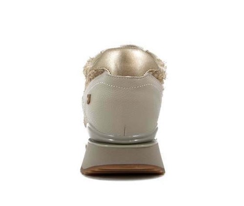 Sneakers Donna 41 Vegan Comode Beige e Rosa Cipria con Zeppa Interna GIOSEPPO - Foto 4 di 5