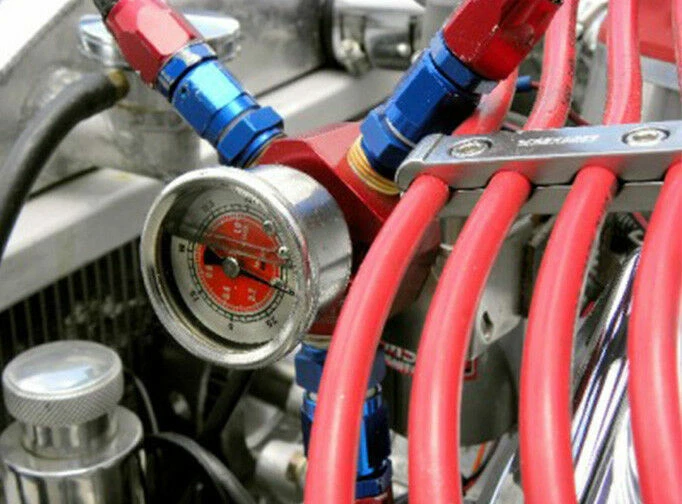 Kit adaptador de medidor de presión de combustible lleno de líquido para automóvil para Honda Civic Acura Integra Foto 4 de 4