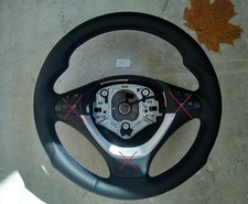 07-14 BMW X5 E70 X6 E71 NEW NAPPA LEATHER ERGONOMIC INLAYS STEERING WHL THICK