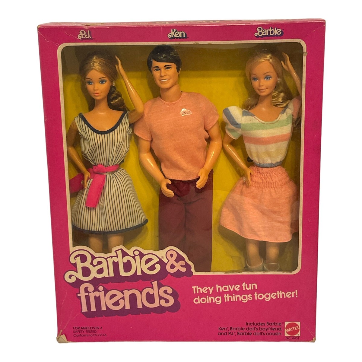 1982 Vintage Barbie & Friends ( PJ and Ken ) Gift Set Mattel 1982 Vintage Barbie & Friends ( PJ and Ken ) Gift Set Mattel