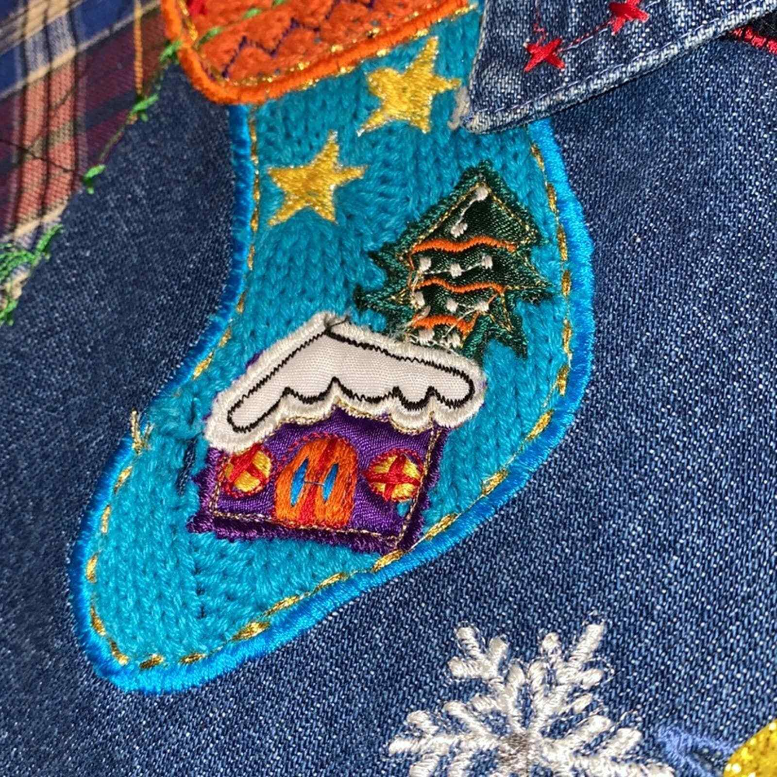 New Direction small women's patchwork applique Ch… - image 9