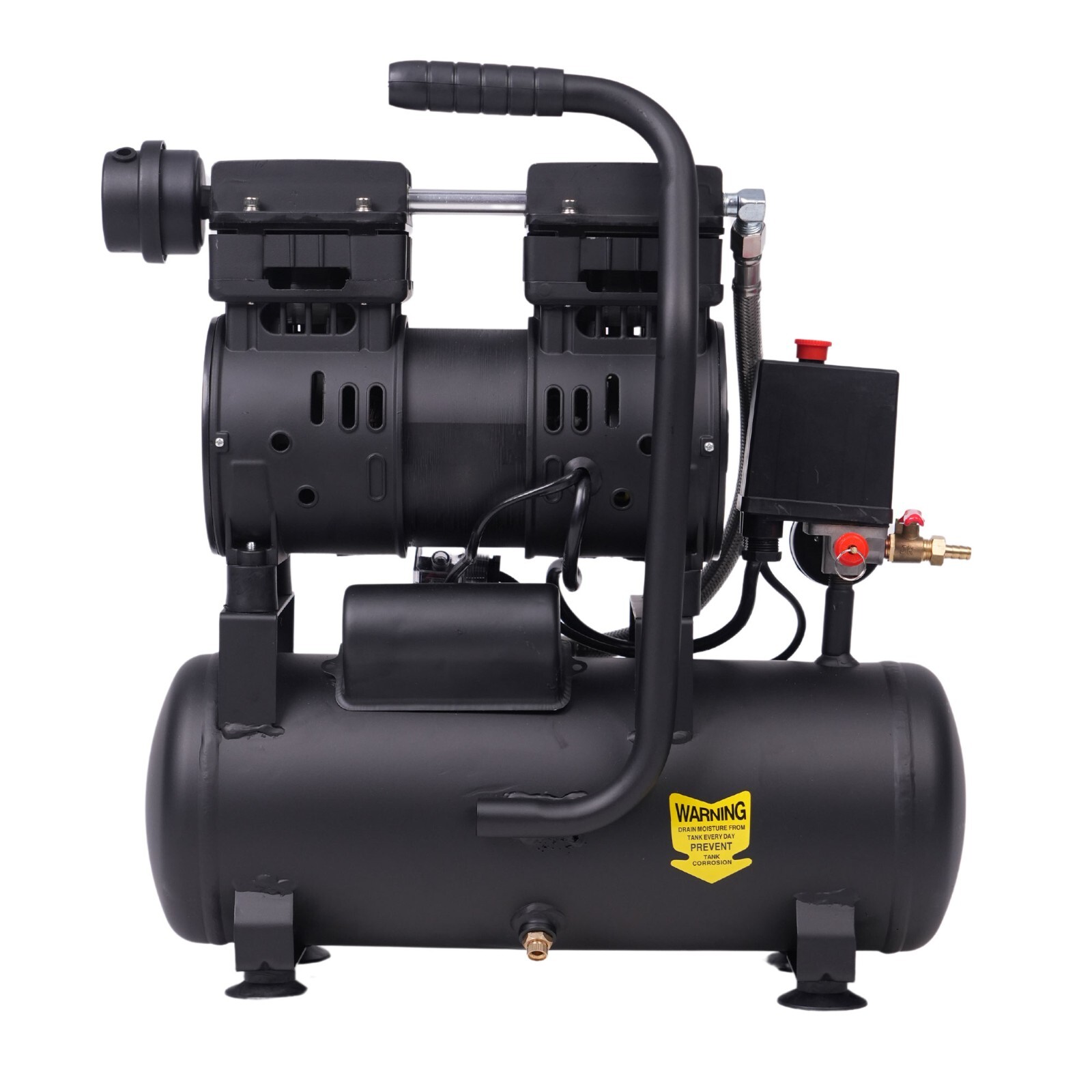 2.4 Gallon  Ultra Quiet Air Compressor 110V/60Hz/1.0HP/5.65 CFM