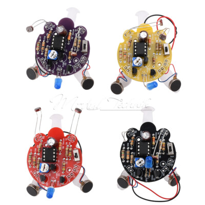 LED Photosensitive Sensor Mobile Robot Kit DIY Electronic Soldering Practice Kit