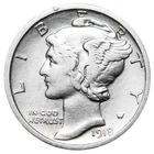 1918 Mercury Dime XF/AU Nice Coin!