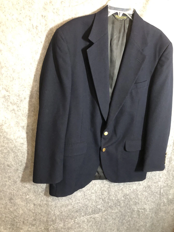 L.L. Bean Blazer мужской 42 синий карьера офис Sport пальто куртка сделано в США - Изображение 3 из 4