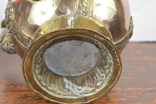 Large Bronze/Brass Tibetan Antique Yak Butter Teapot ( 3kg) And Monks Ewer,c1800 - Picture 7 of 12