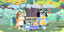 Birthday banner Personalized 6ft x 3 ft  Blue...