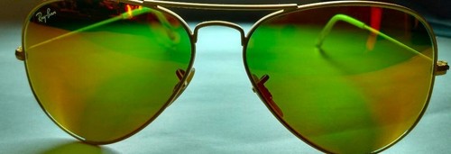 RAY-BAN RB3025 112/69 GOLD AVIATOR ORANGE MIRROR 55-14-135MM UNISEX SUNGLASSES - Picture 7 of 7