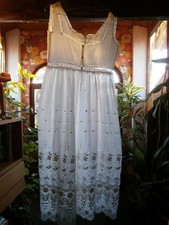 Camicia da notte primi del '900 con  pizzo san Gallo ,vintage