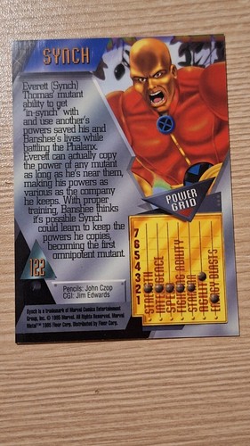 1995 Marvel Metal #122 Synch - Picture 2 of 2