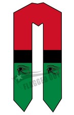 Graduation Sash / Stole - AFRICA 4/AFRICAN FLAG FAST SHIPPING