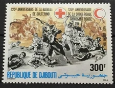 DJIBOUTI # C203. BATTLE OF SOLFERINO & ANNIVERARY OF RED CROSS. . MNH